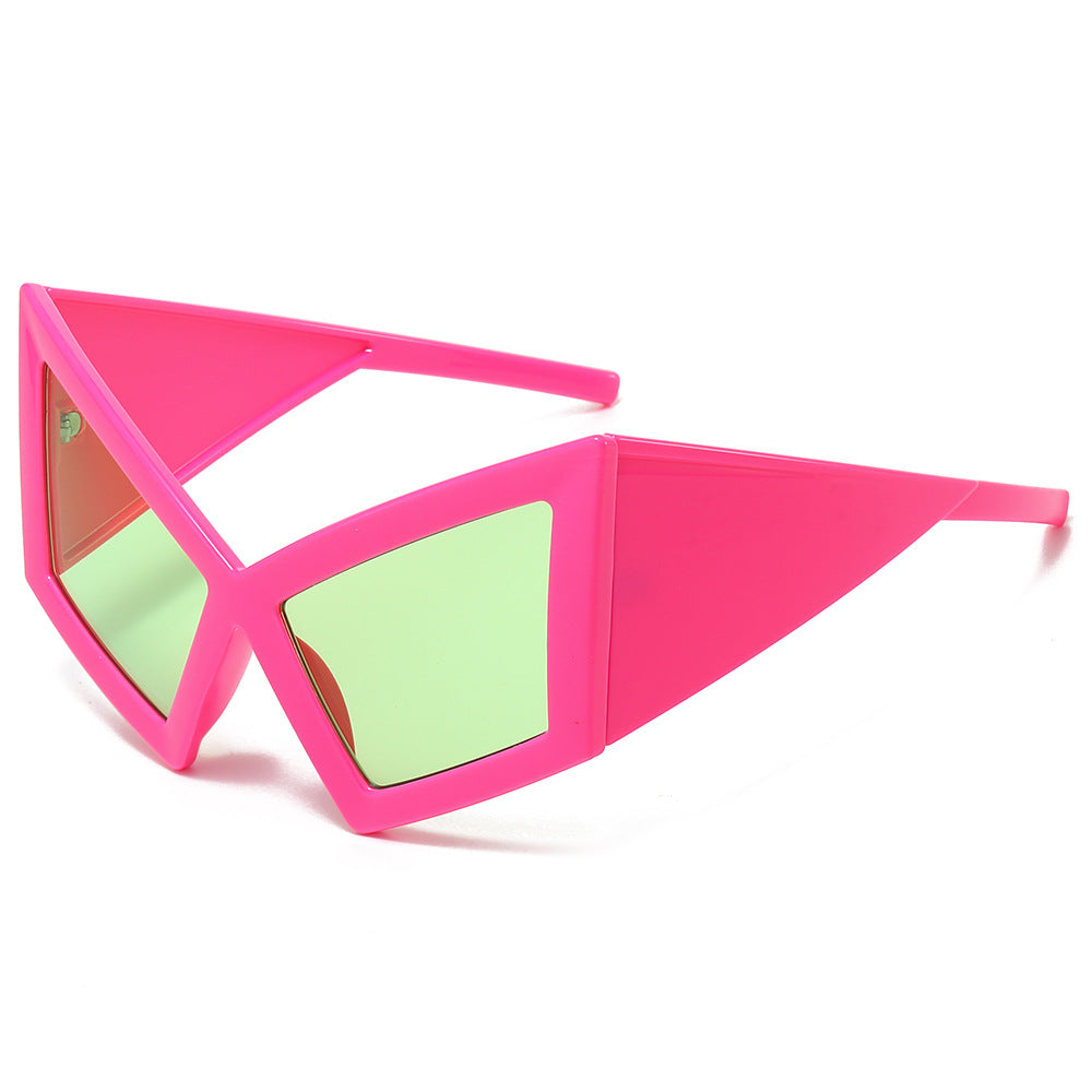 AOKOMELON Large frame cat eye sunglasses