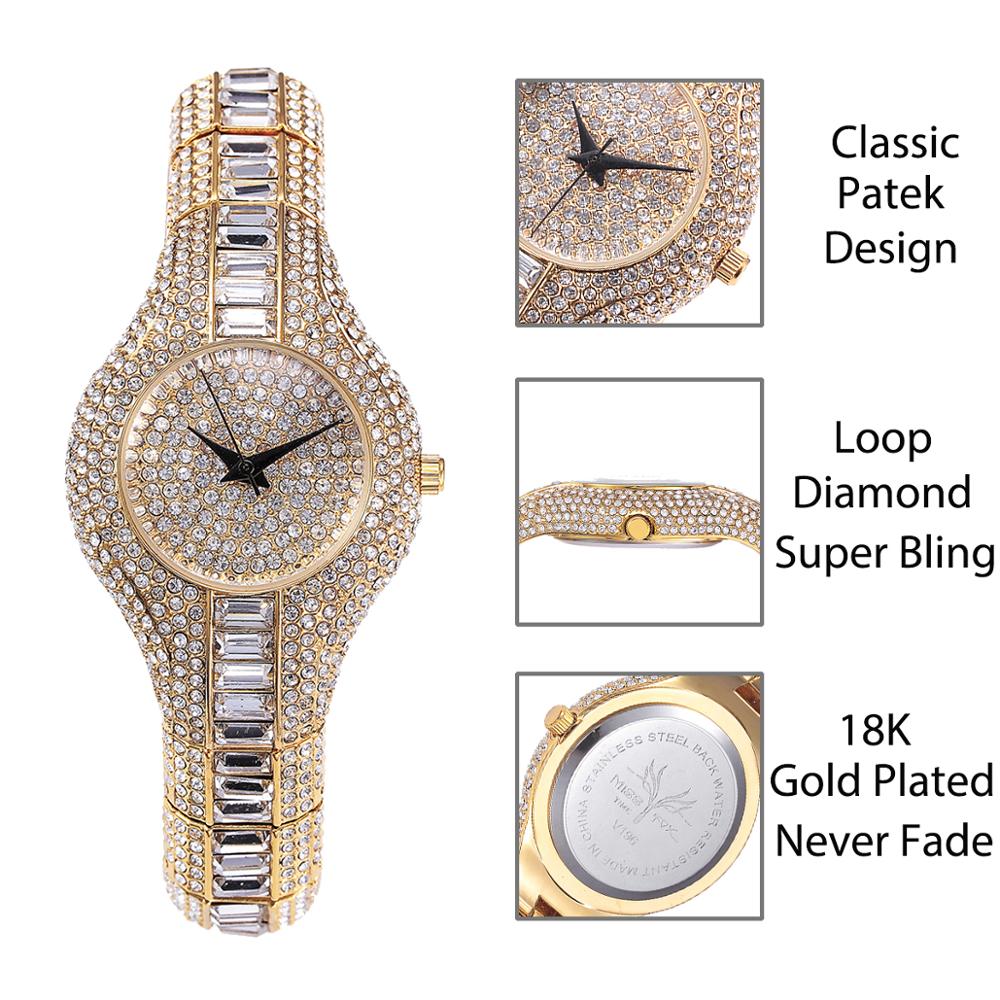 AOKOMELON Women's Rhinestone Watch