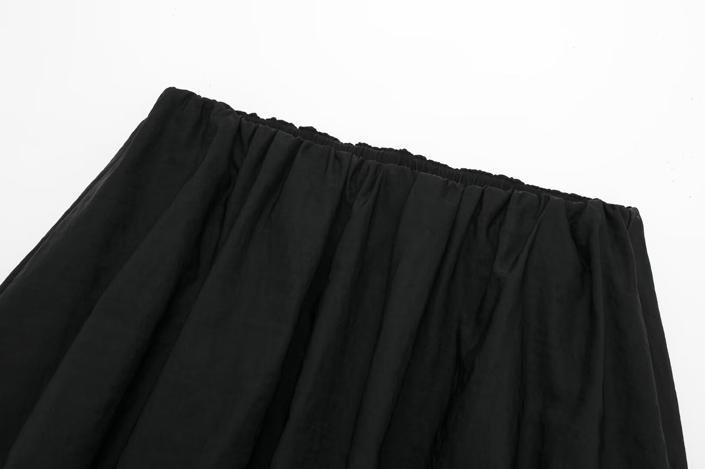 AOKOMELON Black Mini Skirt