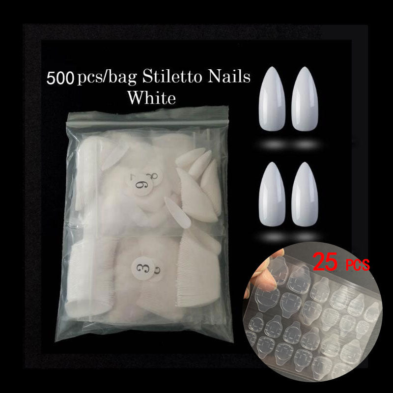 AOKOMELON 500pcs Coffin Nails