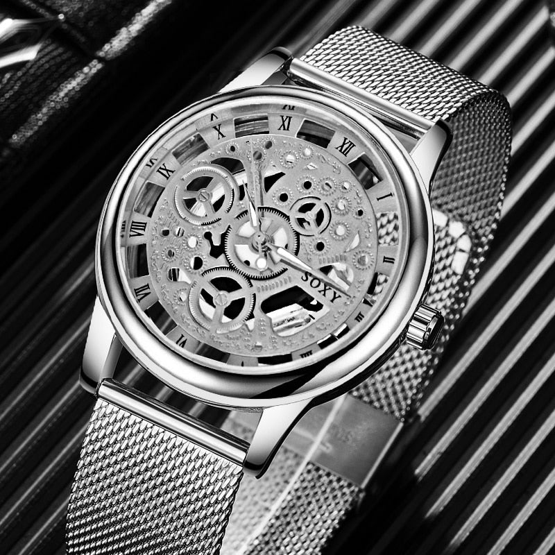 AOKOMELON Steel Mesh Watch