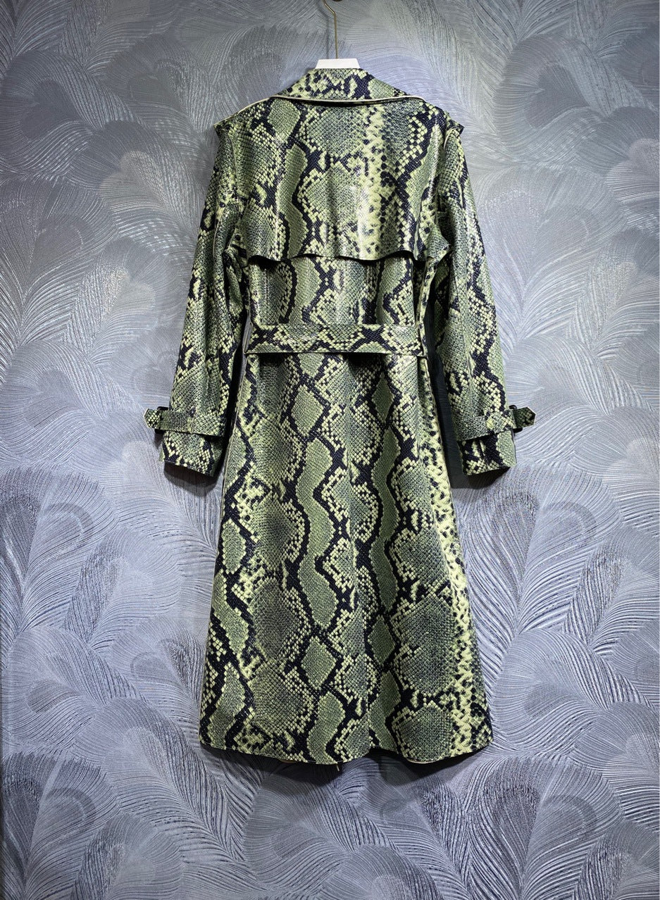 AOKOMELON Snakeskin Coat