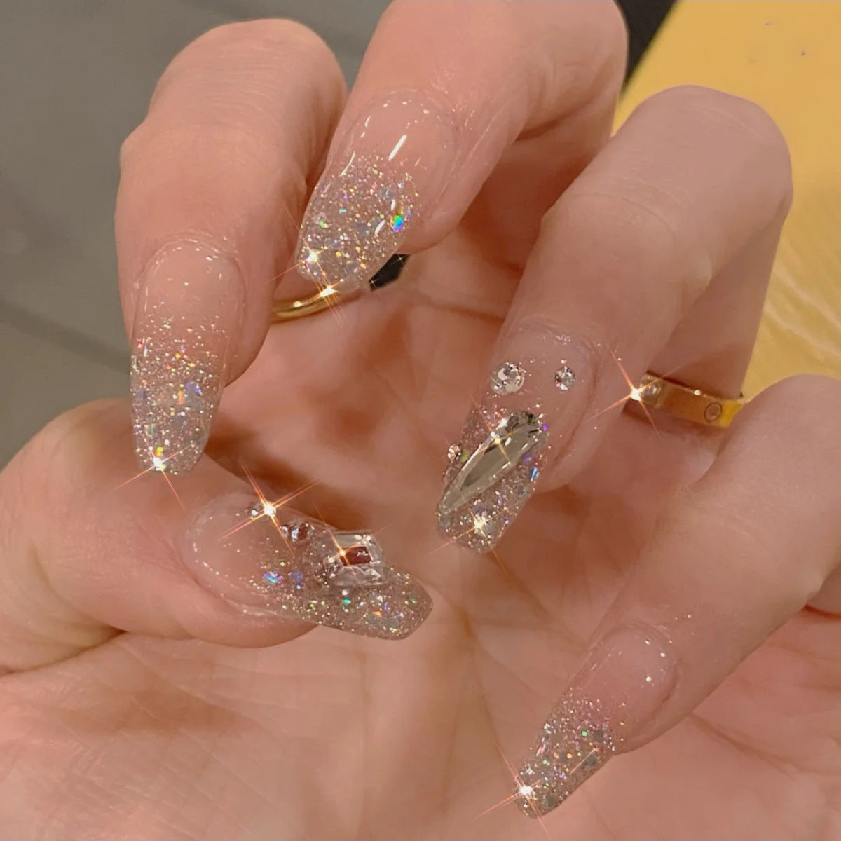 AOKOMELON Diamond Sparkle Nails