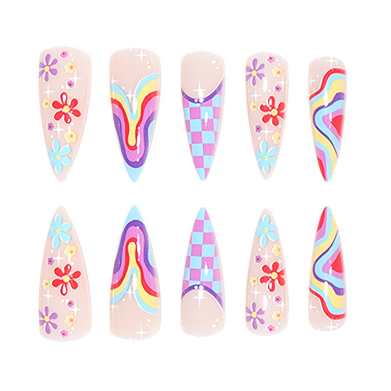 AOKOMELON  Multi-Color Nails