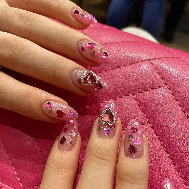 AOKOMELON Diamond Press on Nails