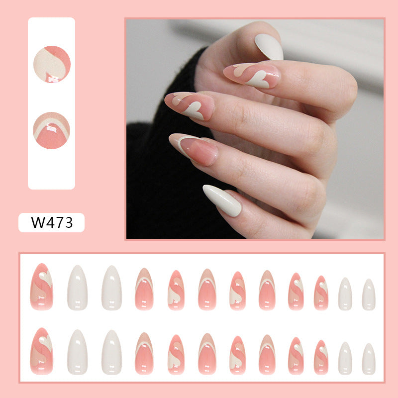 AOKOMELON French Manicure Nails