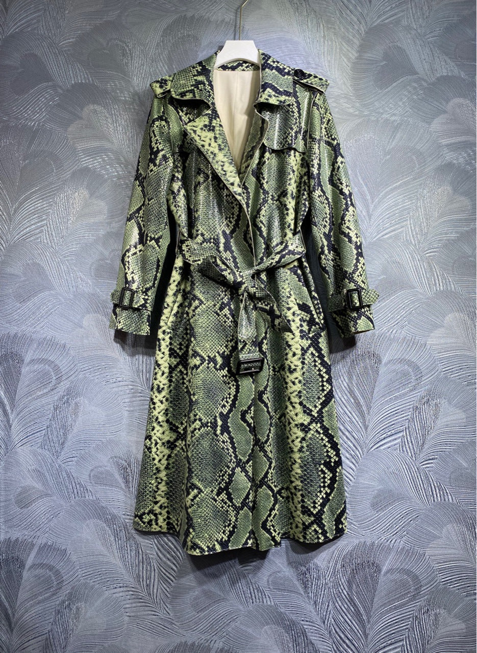 AOKOMELON Snakeskin Coat