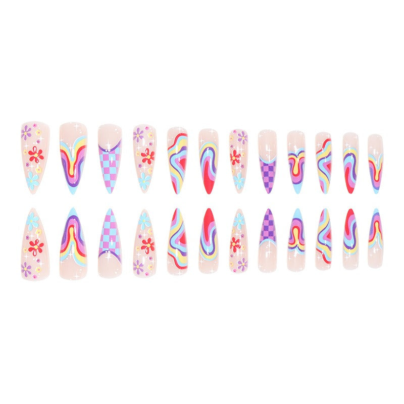 AOKOMELON  Multi-Color Nails