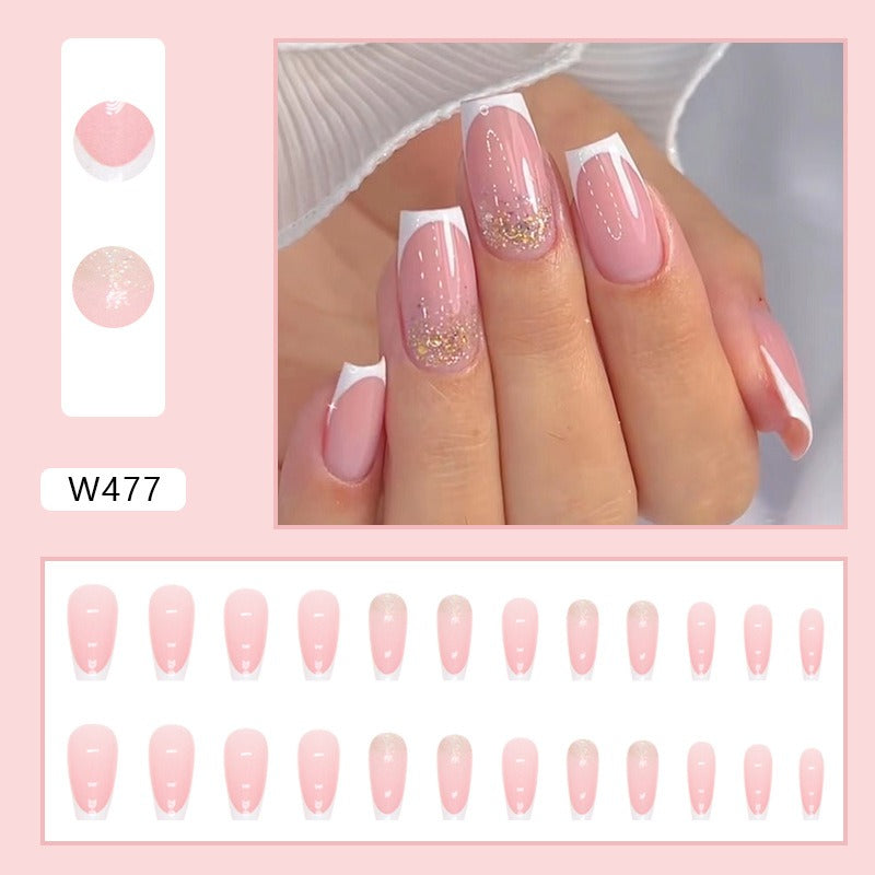 AOKOMELON French Manicure Nails