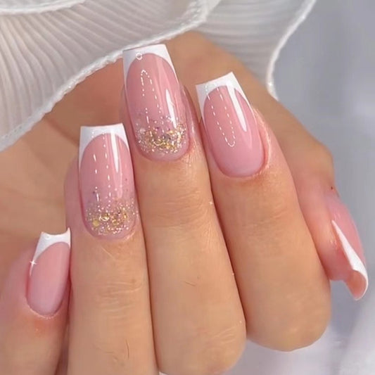 AOKOMELON French Manicure Nails