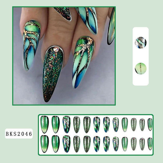 AOKOMELON Styled Almond Nails